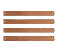 NUOBESTY Ganci per Cinghie in PU 4 Pezzi Supporto Fermatende e Appendi Asciugamani per Cucina Bagno Camera in Stile Bohémien