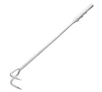 NUOBESTY Gancio per Alimenti in Acciaio Inossidabile 304 da 50 CM Pinza per Carne da Cucina e Barbecue Strumento Pratico per Campeggio e Macelleria Impugnatura Antiscivolo