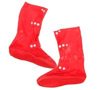 NUOBESTY Ghette Impermeabili Regolabili in PVC per Escursionismo e Caccia, Copriscarpe Antisabbia Resistenti per Stivali Outdoor, Colore Rosso, 1 Paio