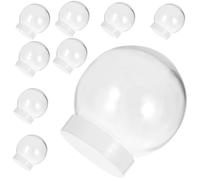 NUOBESTY Globo con Neve 10 Pezzi Globo con Neve in Plastica Trasparente Fai da Te Globo con Acqua Natalizia Globo con Neve in Plastica Trasparente Riempibile con Coperchio per Artigianato