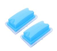 NUOBESTY Gomma per Lavagna Cancellabile a Secco 2 Pezzi, Piccola Gomma Antipolvere con Tampone Lavabile, Detergente per Lavagna Bianca per Scuola, Ufficio e Uso Domestico