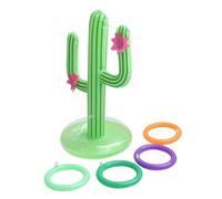NUOBESTY Gonfiabile Cactus in PVC con Anelli da Lancio Decorazione e Gioco per Piscina Spiaggia e Feste Materiale Spesso e Resistente Verde Simulato