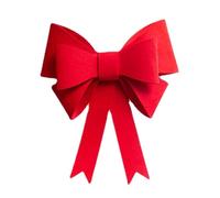 NUOBESTY Grande Fiocco Rosso in Feltro Decorativo per Feste, Decorazione a Forma di Fiocco per Alberi di Natale, Finestre e Pareti, per Matrimoni e Ambienti Interni Eleganti