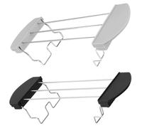 NUOBESTY Griglia Scalda Panini 2 Pezzi in Silicone e Acciaio Inox Resistente Alte Temperature Supporto Porta Toast Antiscottatura per Uso Cucina Domestica