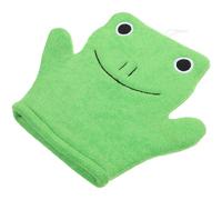 NUOBESTY Guanto Esfoliante per Corpo Doppia Faccia a Forma di Anfibio 19X21 CM Guanti da Bagno Delicati per la Pulizia della Pelle e Rimozione Cellule Morte Guanti Schiumogeni per Doccia