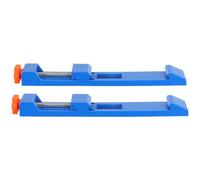 NUOBESTY Guida di Taglio di Precisione Regolabile per Seghe Circolari e Smerigliatrice Set 2 Pezzi Base Stabile Blu per Lavorazione Legno Supporto Morsetto per Taglio Laminato e