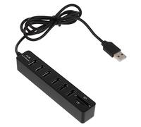 NUOBESTY Hub USB Multiporta 1 M Schede Tfsd Adattatore Multifunzionale per Computer Hub USB 2.0 per Uso Domestico e Professionale