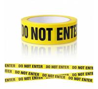 NUOBESTY Il nastro della barricata, la linea di sicurezza gialla da 1,8 "x 25 m non entra nel nastro di sicurezza stampato della barriera