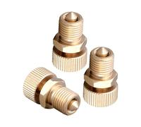 NUOBESTY Kit 3 Pezzi Valvola di Spurgo ad Alta Pressione 30mpa in Rame, Vite di Spurgo Aria per Pompa ad Aria, Accessorio Ricambio per Compressore Industriale e Idraulico