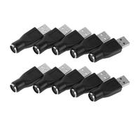 NUOBESTY Kit Adattatore USB Ps/2 Femmina a USB Maschio 10 Pezzi, Convertitore Tastiera e Mouse Connettori Robusti, Compatibile per Ufficio e Casa, Strumento Portatile per Riparazione