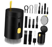 NUOBESTY Kit Di Pulizia Per Dispositivi Elettronici Per Laptop Cuffie Fotocamera e Tastiera Custodia Di Trasporto e Efficaci Per Rimuovere Sporco e Detriti