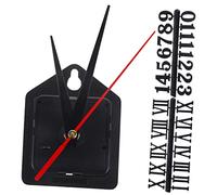 NUOBESTY Kit Meccanismo Orologio Batteria Sostituzione Motori Orologio Alimentati Kit Meccanismo di Sostituzione Plastica Sicuri