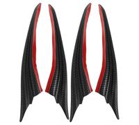 NUOBESTY Kit Spoiler Paraurti Anteriore 4 Pezzi in ABS Autoadesivo Diffusore Antigraffio per Carrozzeria Auto Accessori per Modifica Paraurti Adatto a Veicoli per Decorazione e