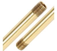 NUOBESTY Kit Stelo Lampada Filettato M10 X 120 MM in Rame Massiccio Accessorio per Riparazione Lampade da Tavolo Asta Dritta Sospensione Leggera e Resistente per Lampadari Fai da Te