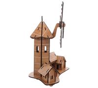 NUOBESTY Kit Stem Windmill Modellino da Costruire Gioco Educativo di Scienza Esperimento Turbina Eolica Puzzle Artigianale per Progetti Scolastici e Attività Familiari