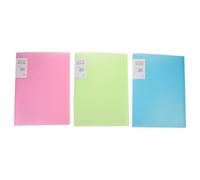 NUOBESTY Libro di Conservazione Diamond Art A4 Cartella Portfolio con 30 Pagine Trasparenti per Dipinti a Diamante Set da 3 Pezzi Multicolore per Esposizione e Protezione delle Creazioni