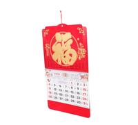 NUOBESTY Lunare del Cavallo in Carta Fluorescente Feng Shui Parete con Fu Planner Mensile e Annuale per Fortuna e Prosperità Decorazione per Casa e Ufficio