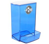 NUOBESTY Mangiatoia Automatica per Uccelli da Gabbia Contenitore Trasparente Anti-spruzzo Facile da Pulire e Smontare Adatta Pappagallini e Parrocchetti Decorazione Pratica per Volatili