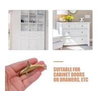 NUOBESTY Maniglie per Cassetti a Forma di Delfino in Ottone Antico Pomelli per Mobili da Cucina e Armadi Ferramenta per Ante Design Animale Installazione Facile Finitura Vintage