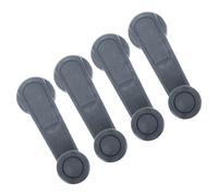 NUOBESTY Manovelle per Finestrini Auto 4 Pezzi Maniglia per Auto in ABS Grigia Sostituzione per Alzacristalli Manuali Compatibile Veicoli a Meccanismo Manuale Interno Portiere