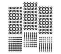NUOBESTY Marcatori per Scanner 3D Riflettenti da 6 MM Punti di Marcatura per Scansione 3D Pellicola Resistente Agli Strappi Set da 6 Fogli per Uso Professionale in Architettura e