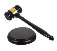 NUOBESTY Martelletto Giudice in Massello con Base Martello d e Resistente per Tribunali e Riunioni Professionali