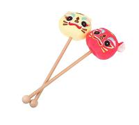 NUOBESTY Martello Da Massaggio Portatile Per Corpo 2 Pezzi, Massaggiatore a Percussione Leggero Design Felino, Per Schiena, Gambe e Spalle, Adatto Per Casa e Viaggi