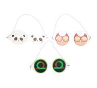 NUOBESTY Maschera senza Fredda Pezzi Occhi in Riutilizzabile Pvc per 3 Stili multipli Leggera Segni Contro Fastidio della Luce Stili multipli per Bambini per Famiglie
