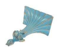 NUOBESTY Mensola da Muro Galleggiante in Colore Azzurro Design Moderno Portaoggetti Decorativo per Soggiorno Organizer da Parete per Foto e Oggetti Small