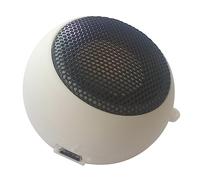 NUOBESTY Mini Altoparlante Portatile USB con Ingresso Aux da 3,5 Mm, Speaker Esterno Compatto per Ufficio, Casa e Scuola, Alimentazione a 3,7v, Colore Bianco