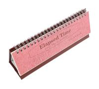 NUOBESTY Mini Desk Calendar in English With Spiral Binding Small Decorative Desktop Planner For Office School And Business Use Space Saving And Stylish Organizer