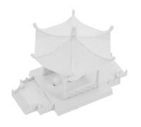 NUOBESTY Mini Padiglione Esagonale in Scala Decorazione Per Casa Delle e Sabbiera Da Tavolo Statuina Resistente e Dettagliata Per Varie Scene Giardino