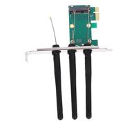 NUOBESTY Mini PC Wifi Adapter Mini Pcie To Wifi Card Converter For Desktop Dual Antenna Pcie Network Card Adapter Riser-e Compatible Easy Installation Broad System Compatibility