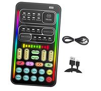 NUOBESTY Mini Scheda Audio Cambia Voce Portatile Per Telefono e Computer, Dispositivo Modifica Voce Pulsante Regolabile, Effetti Sonori Per Giochi Online e Intrattenimento