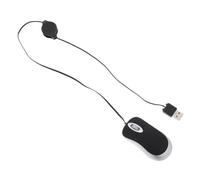 NUOBESTY Mouse Portatile USB Mini Ottico 1000 Dpi per Notebook e Computer Desktop Design Rotellina 3 Vie Impugnatura Ergonomica Comodi Cavo Retrattile