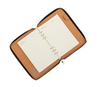 NUOBESTY Notebook Mobili Con Custodia Zip Nera Taccuino Compatto Per Studenti e Ufficio -notes Rigido Per Appunti e Pianificazione Settimanale