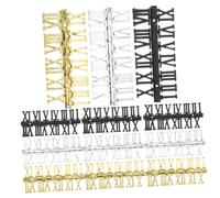 NUOBESTY Numeri Romani e Aspetto Delicato in Plastica per Orologio da Parete 12 Pezzi Accessori Sicuri per Riparazione Orologio, Design Classico per Uso Fai da Te
