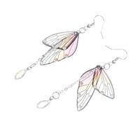NUOBESTY Orecchini Farfalla Pendenti in Cristallo Arancione Leggeri e Comodi Gioielli Donna per Feste e Halloween Accessori Romantici e Personalizzabili DIY