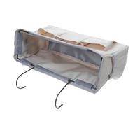 NUOBESTY Organizer da Comodino Oxford Beige Resistente Installazione Facile, Borsa Portaoggetti Sospesa Multifunzione per Dormitorio Universitario