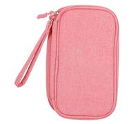NUOBESTY Organizer Elettronico Portatile Rosa per Accessori Digitali Custodia in Resistente Urti e Antifurto per Viaggio e Trasporto USB Caricabatterie e Cosmetici