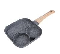 NUOBESTY Padella Antiaderente in Lega per Uova e Pancake, Stampo per Colazione per Fornelli a Gas e Induzione, Accessorio Cucina Foro per Appendere, Pratica e Facile da Usare