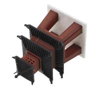 NUOBESTY Padiglione Cinese Miniatura Marrone in Plastica per Acquario e | Design Tradizionale Retrò Asiatico, Posizionamento Adattabile, Uso Duraturo e Resistente, per Tavolo Zen