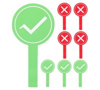 NUOBESTY Palette per Voto Sì o No 8 Pezzi Rosso e Verde, Schede di Risposta Portatili Riutilizzabili, Lavagne Cancellabili a Secco per Attività Scolastiche Interattive e Giochi Educativi