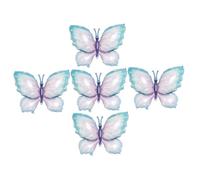 NUOBESTY Palloncini in Alluminio a Forma di Farfalla 5 Pezzi per Feste Compleanno e Decorazioni Esterne, Foil Sigillati Ermeticamente per Addobbi Fotografici e Celebrazioni All’aperto