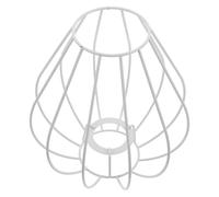 NUOBESTY Paralume e Ottimizzazione dello Spazio Lampada da Tavolo in Ferro Bianco Struttura a Forma di Mongolfiera, Stile Vintage Retrò, Facile Montaggio DIY Adatto per Scrivania