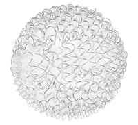 NUOBESTY Paralume in Alluminio Esterno con Filo Avvolto Trasparente Paralume Lampada Sospensione Elegante per Illuminazione da Comodino e Soggiorno Design Moderno e Facile Installazione