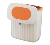 NUOBESTY Pattumiera da Cucina da Parete 8l con Coperchio Scorrevole, Contenitore per Rifiuti e Compost, Cestino Appeso Salvaspazio la Casa, Design Compatto e Pratico in Plastica