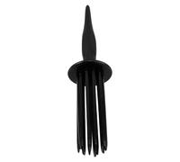 NUOBESTY Pettine Arricciacapelli in Plastica Nero, Compatibile Phon, Riduce L'effetto Crespo, per Styling Chioma Ricci e Volume Soffice