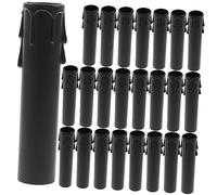 NUOBESTY Pezzi Lacrime tubo di candela maniche di candela a forma di Alto gocciolante manica delle candele copripresa candela la candela copre le maniche p.s Nero