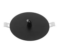 NUOBESTY Piastra per Lampada da Incasso con Clip a Molla in Metallo Nero | Compatibile con Staffe per Downlight LED e Adattatori Incasso, Anelli Inferiori, per Corridoio e Soggiorno